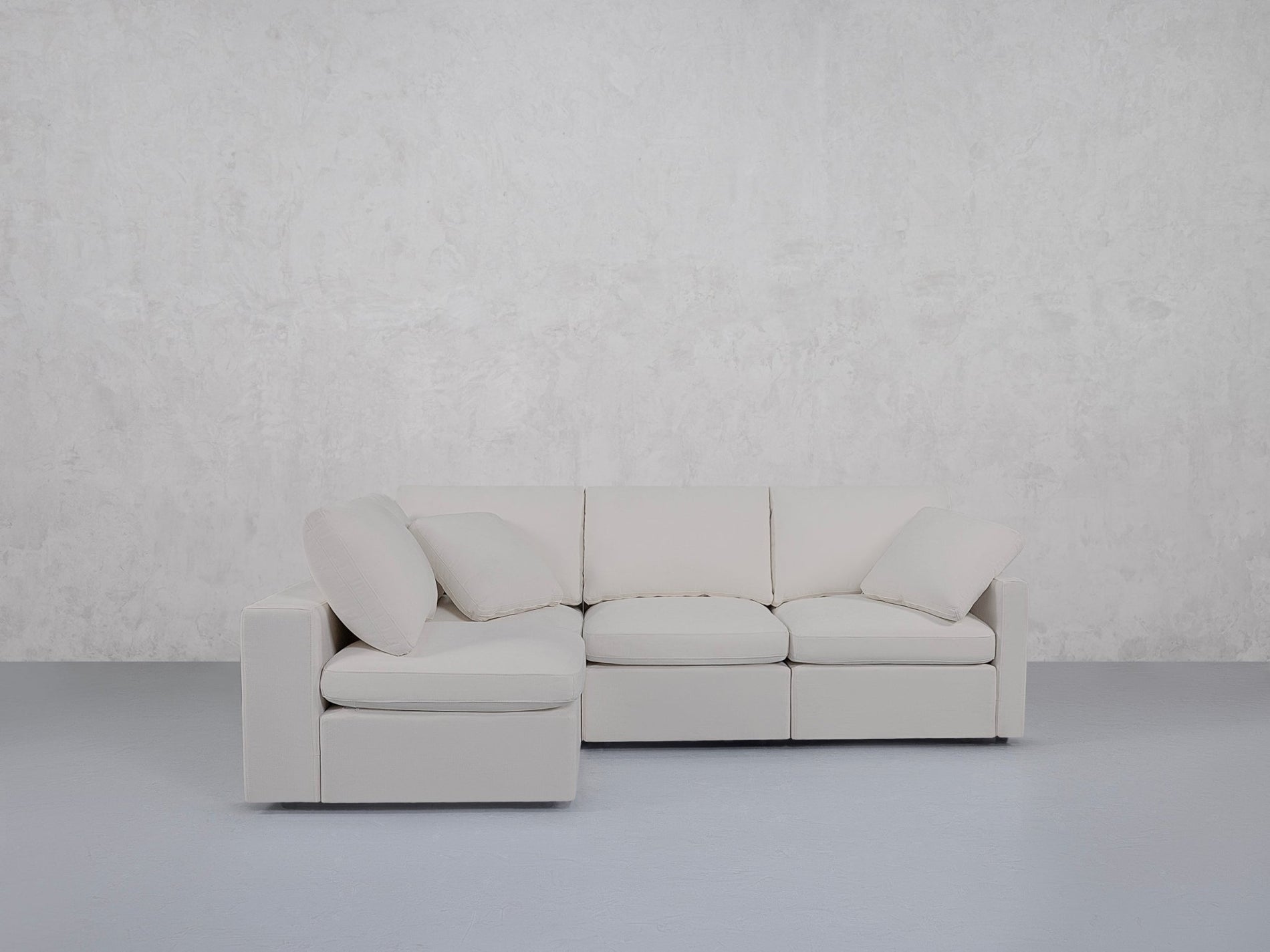 4-Seat Modular Open Corner Sectional (Thin Arms) - 7th Avenue