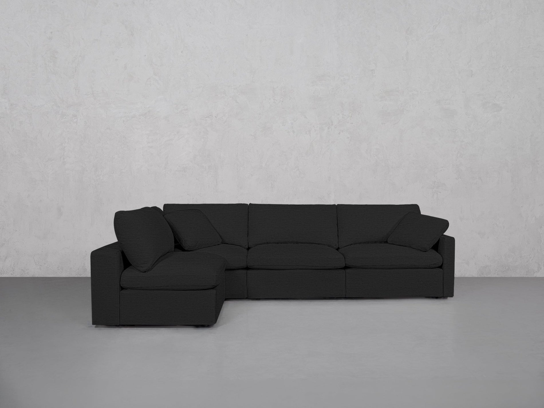 4-Seat Modular Open Corner Sectional (Thin Arms) - 7th Avenue