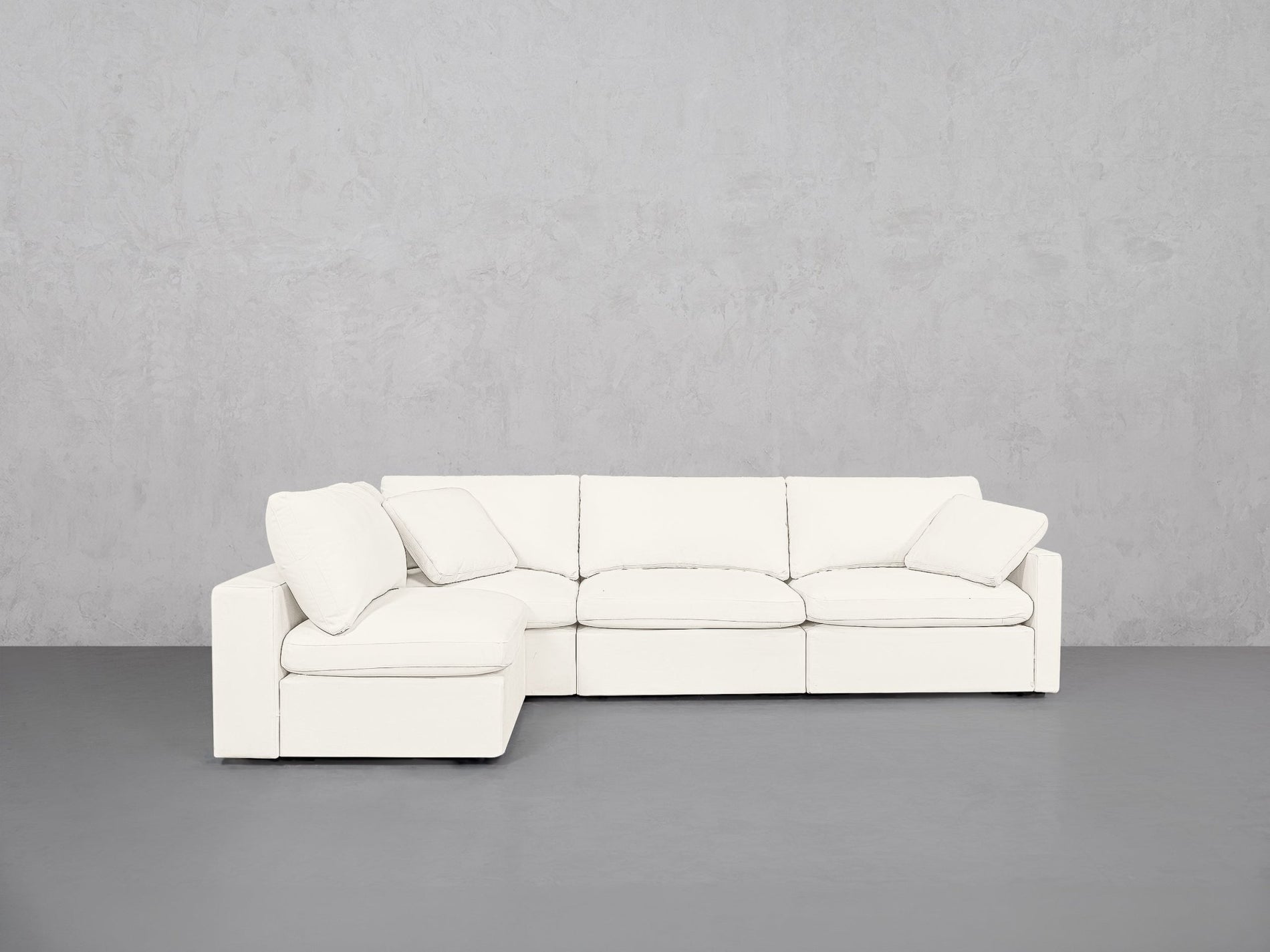 4-Seat Modular Open Corner Sectional (Thin Arms) - 7th Avenue