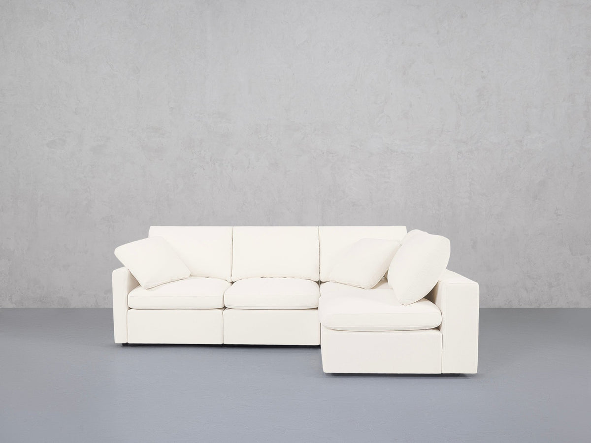 4-Seat Modular Open Corner Right Sectional (Thin Arm)