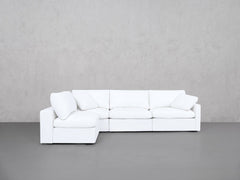 4-Seat Modular Open Corner Sectional (Thin Arms)