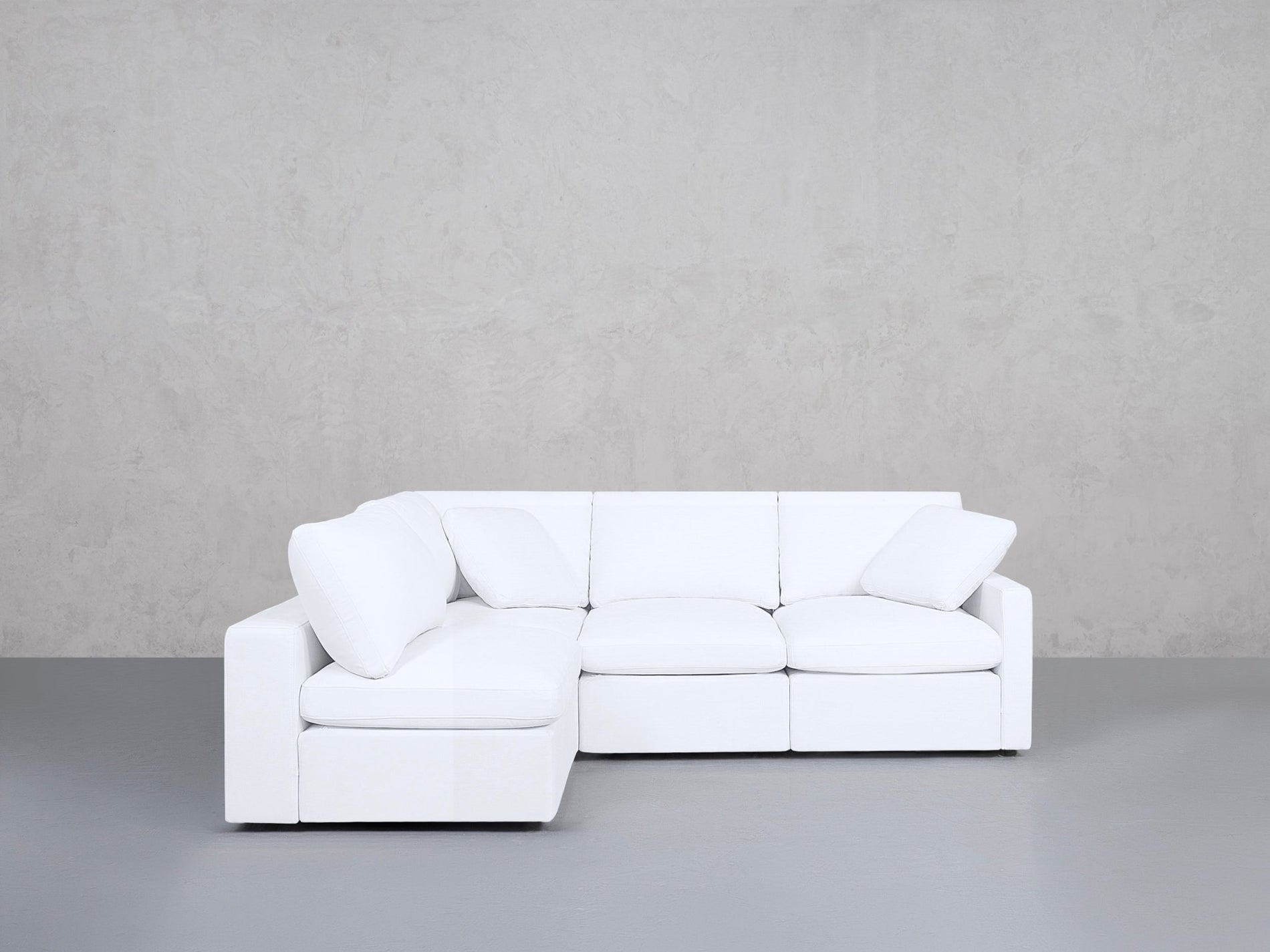 4-Seat Modular Open Corner Sectional (Thin Arms) - 7th Avenue