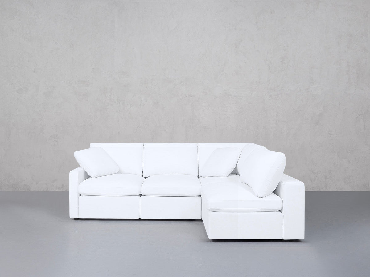 4-Seat Modular Open Corner Right Sectional (Thin Arm)