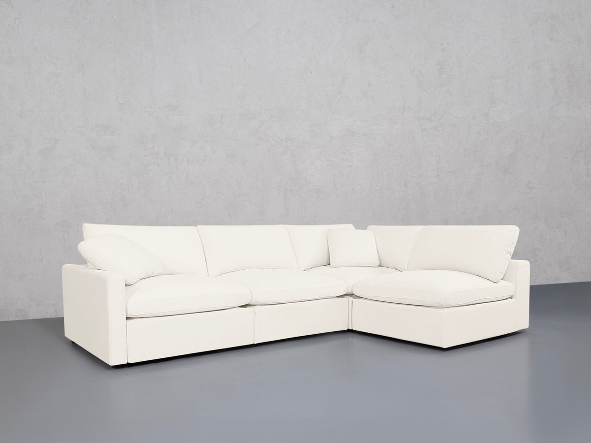 4-Seat Modular Open Corner Right Sectional (Thin Arm)