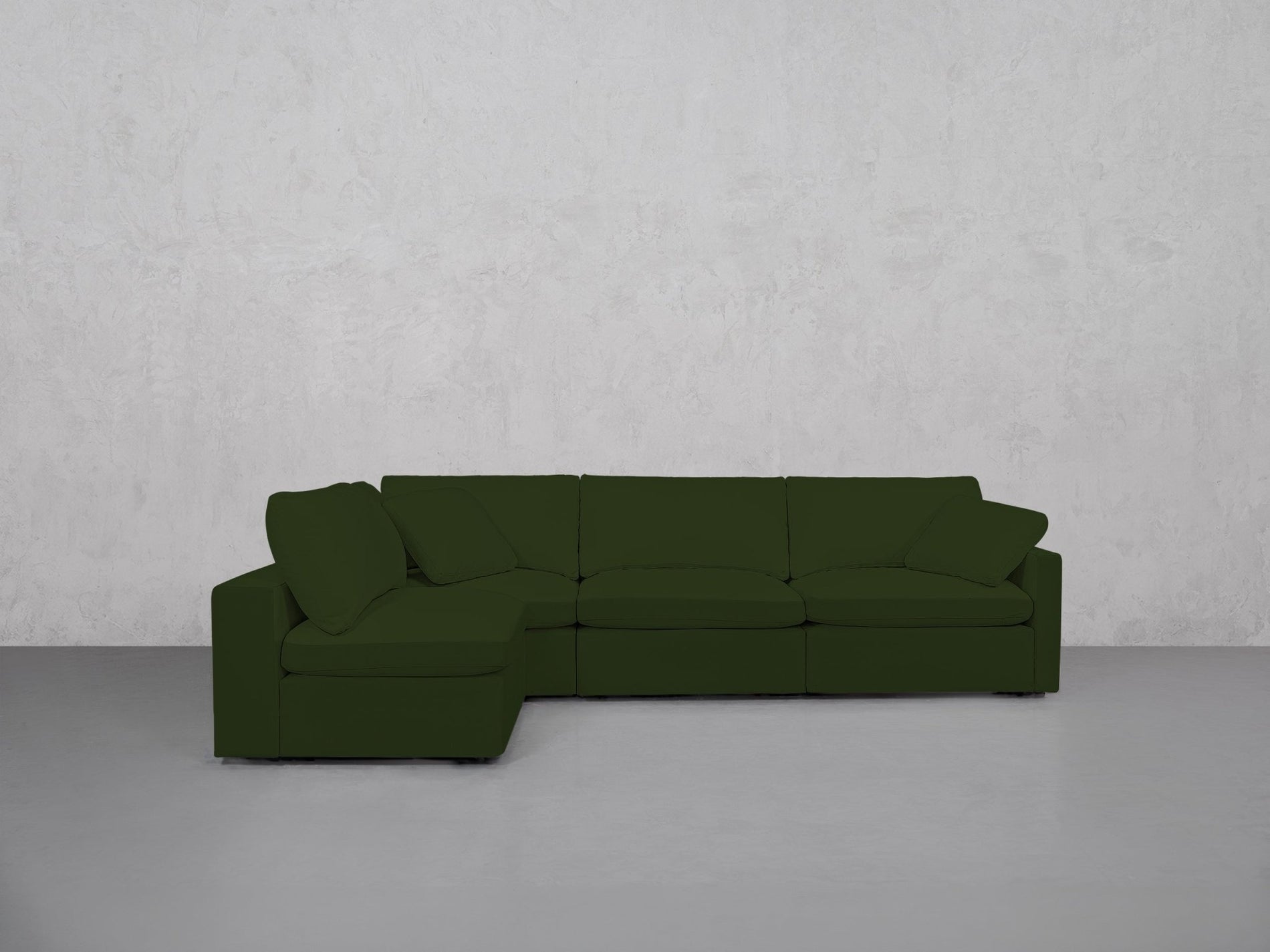 4-Seat Modular Open Corner Sectional (Thin Arms) - 7th Avenue