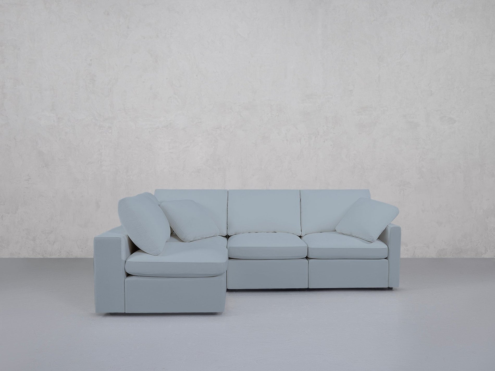 4-Seat Modular Open Corner Sectional (Thin Arms) - 7th Avenue