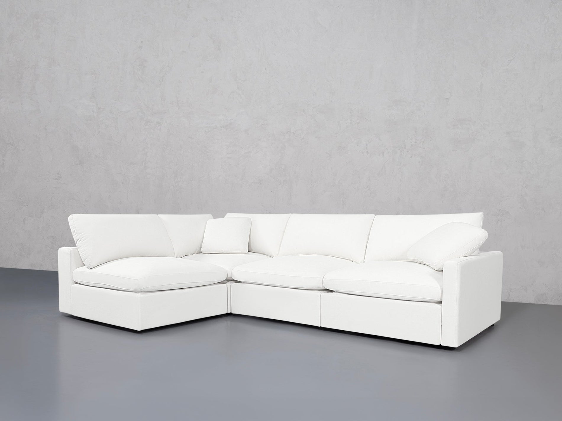 4-Seat Modular Open Corner Sectional (Thin Arms) - 7th Avenue