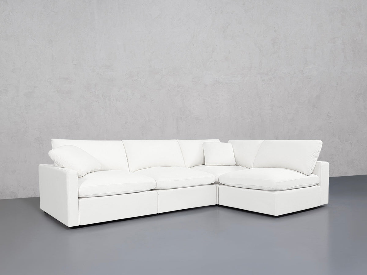 4-Seat Modular Open Corner Right Sectional (Thin Arm)