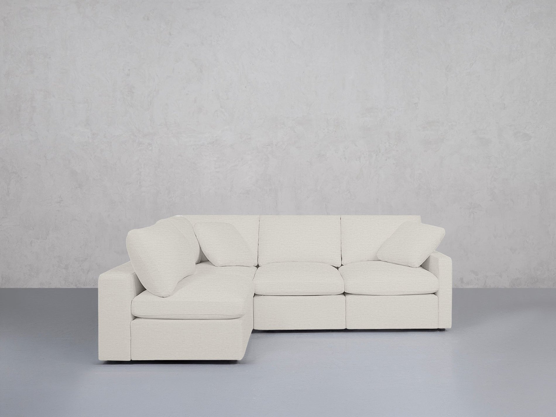 4-Seat Modular Open Corner Sectional (Thin Arms) - 7th Avenue