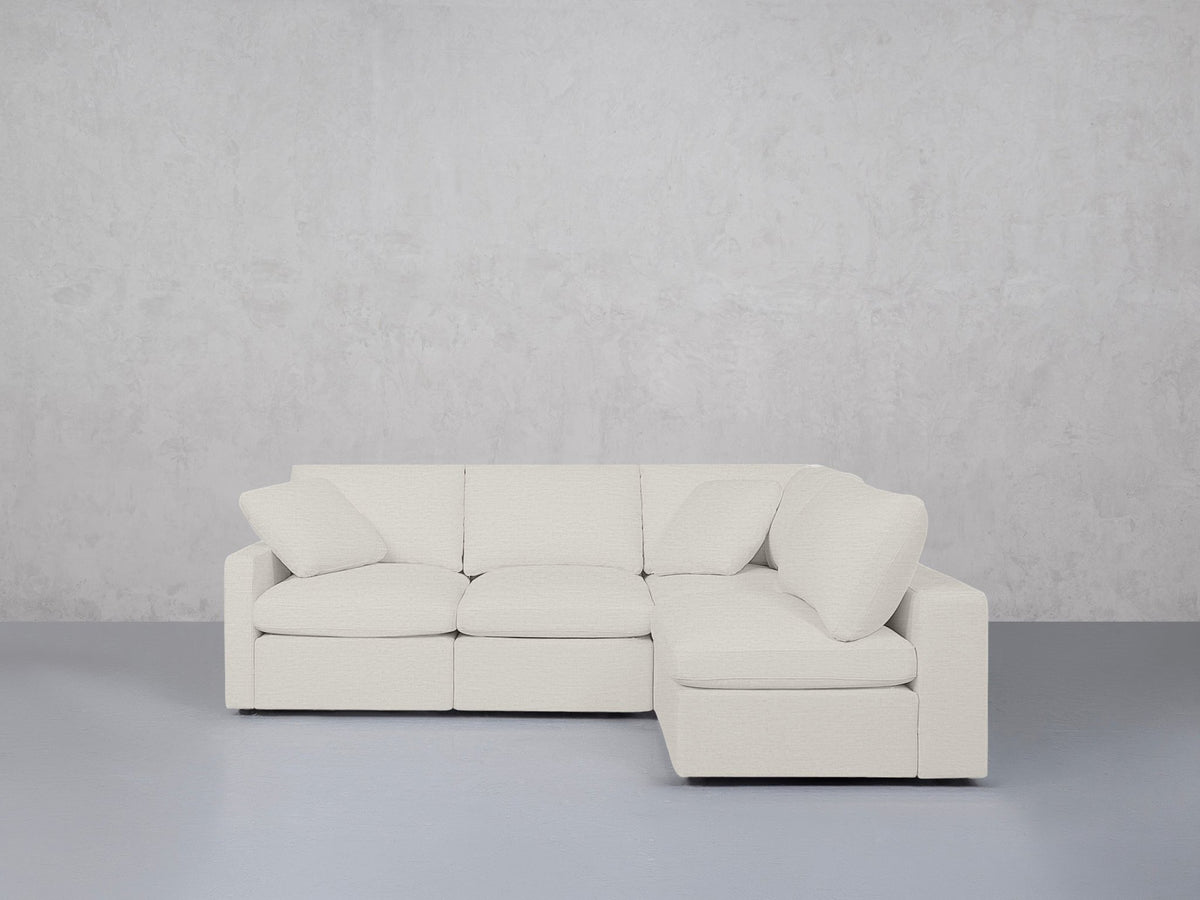 4-Seat Modular Open Corner Right Sectional (Thin Arm)