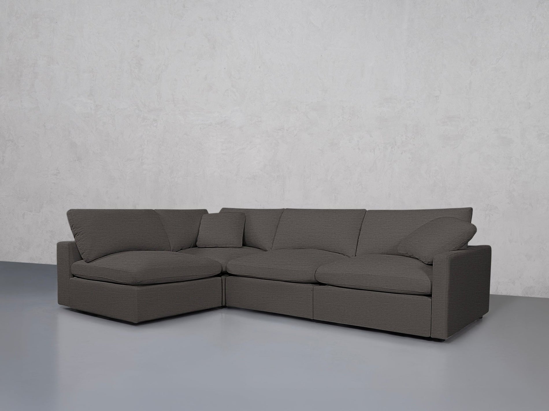 4-Seat Modular Open Corner Sectional (Thin Arms) - 7th Avenue