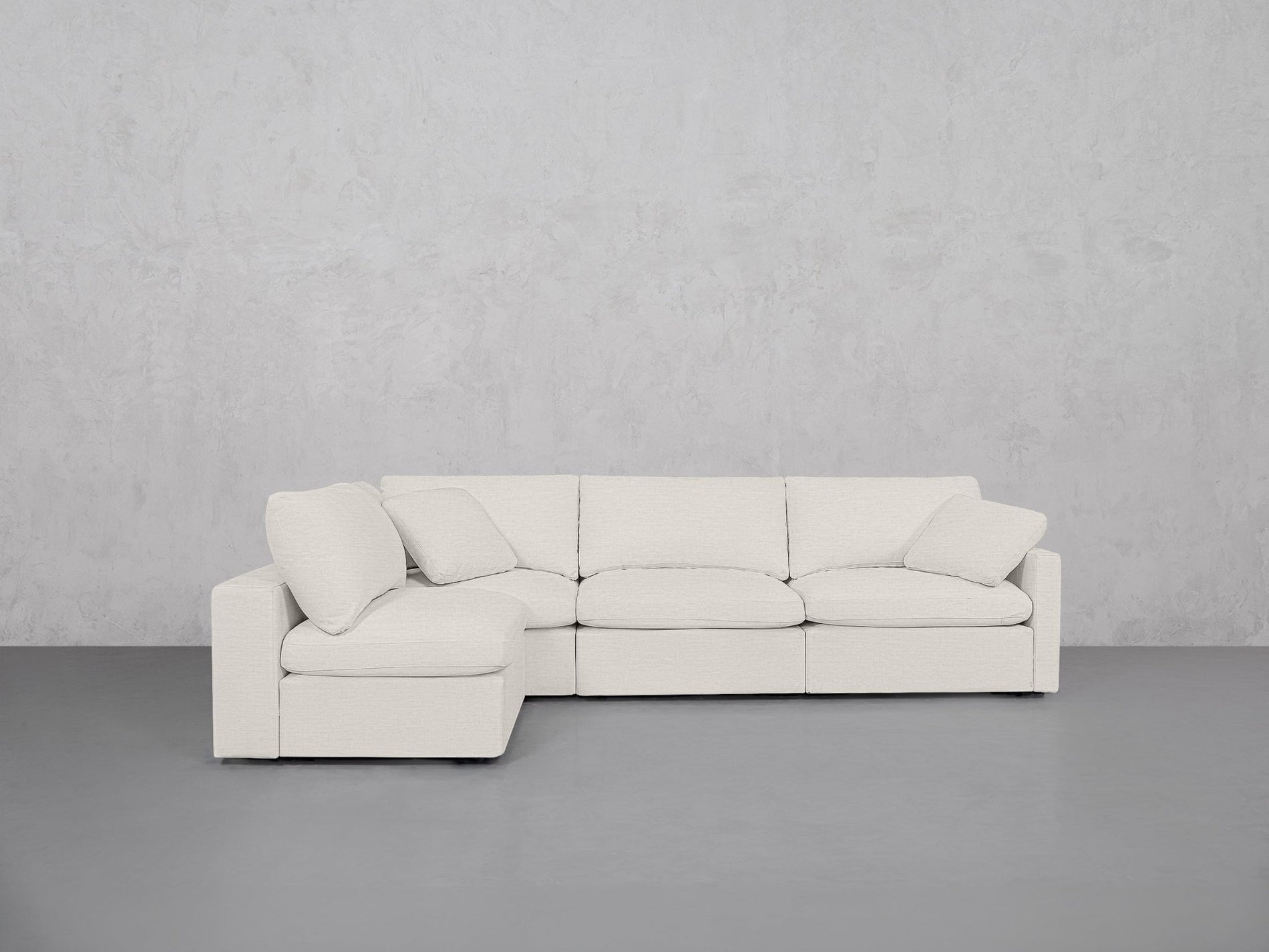 4-Seat Modular Open Corner Sectional (Thin Arms) - 7th Avenue