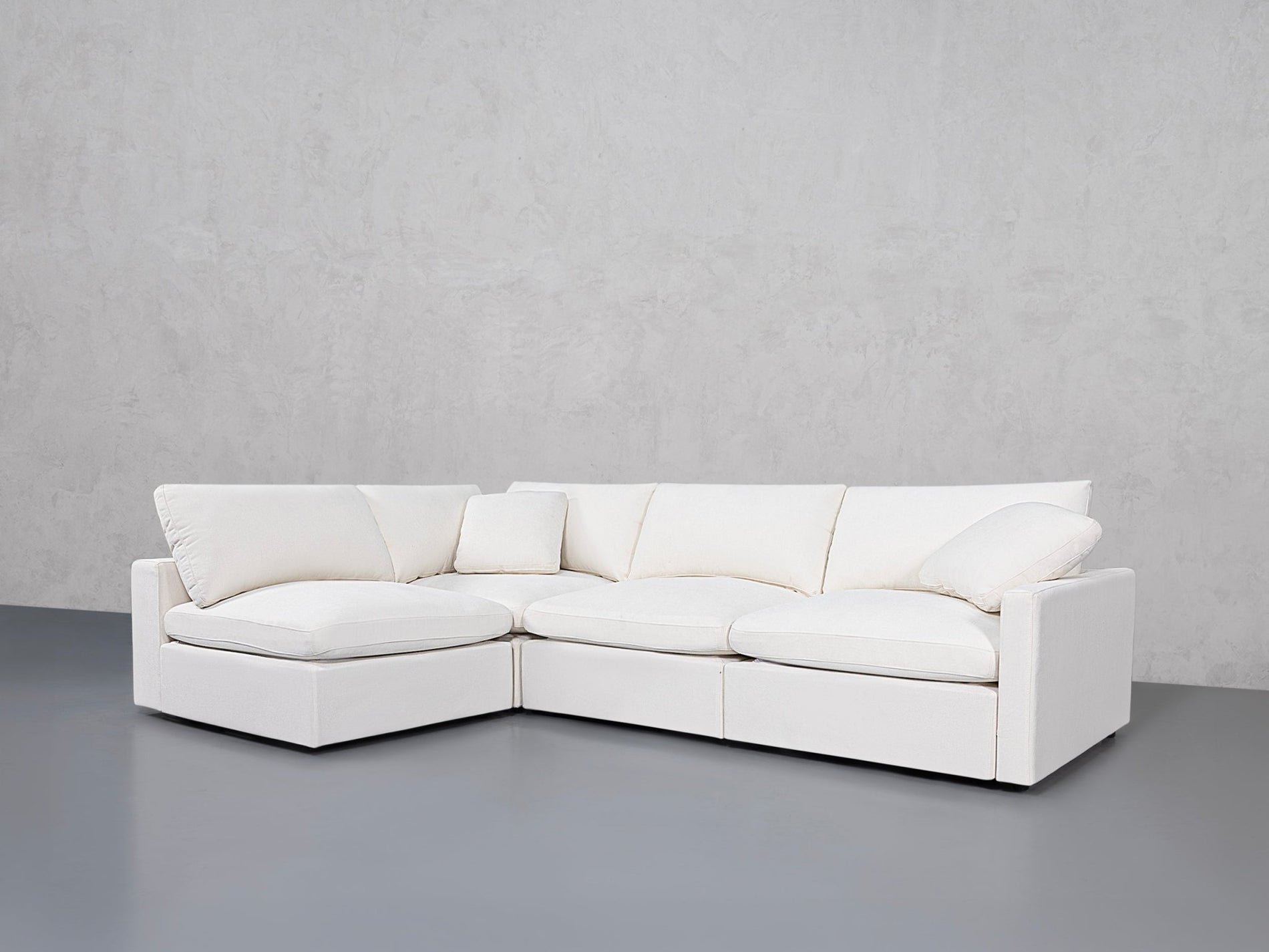 4-Seat Modular Open Corner Sectional (Thin Arms) - 7th Avenue