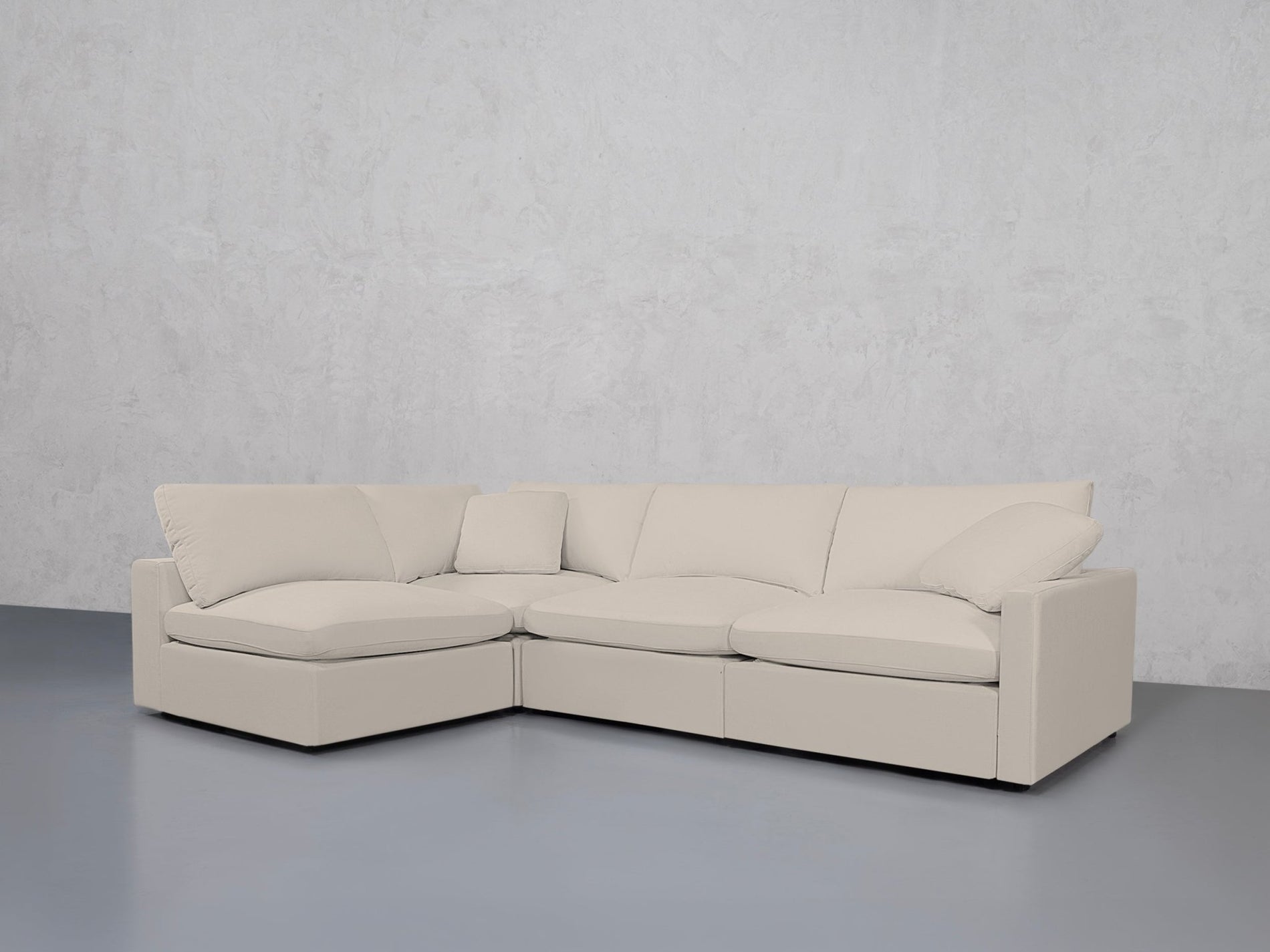 4-Seat Modular Open Corner Sectional (Thin Arms) - 7th Avenue