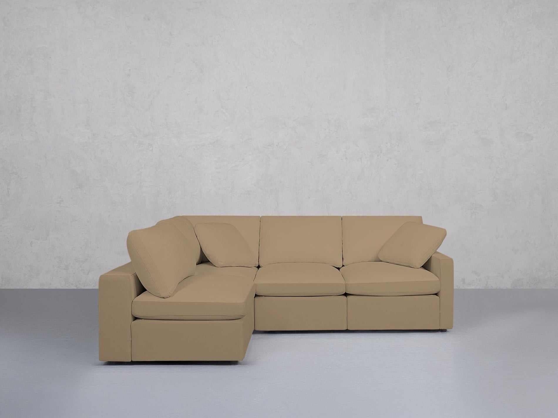 4-Seat Modular Open Corner Sectional (Thin Arms) - 7th Avenue
