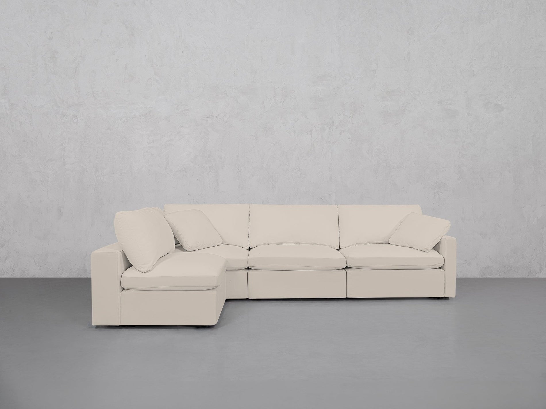4-Seat Modular Open Corner Sectional (Thin Arms) - 7th Avenue