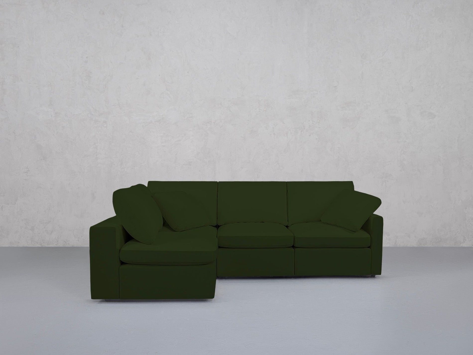 4-Seat Modular Open Corner Sectional (Thin Arms) - 7th Avenue