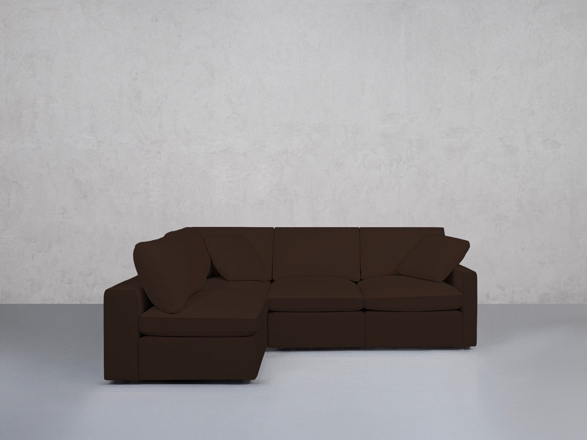 4-Seat Modular Open Corner Sectional (Thin Arms) - 7th Avenue