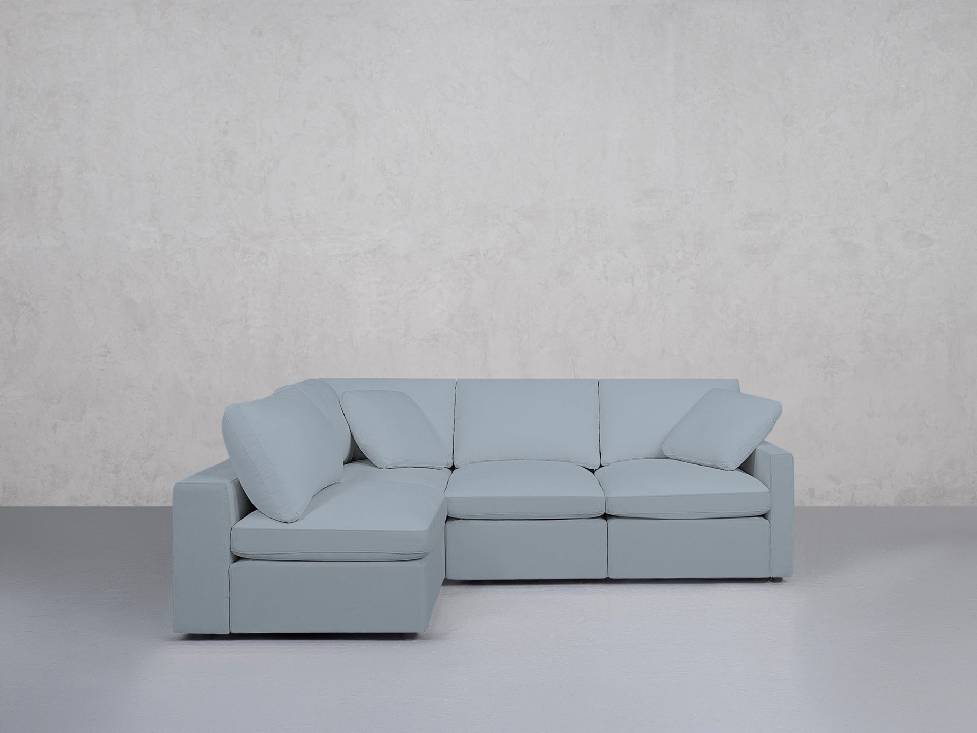 4-Seat Modular Open Corner Sectional (Thin Arms) - 7th Avenue