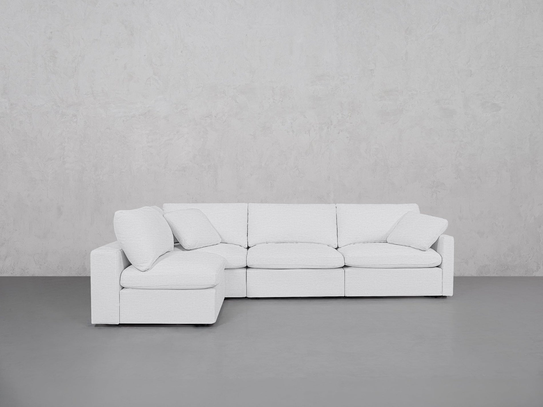 4-Seat Modular Open Corner Sectional (Thin Arms) - 7th Avenue