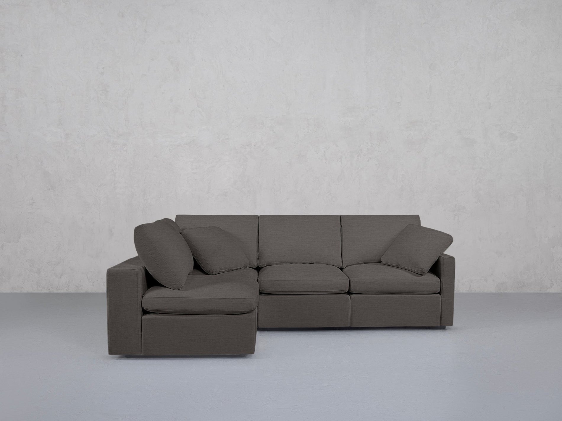 4-Seat Modular Open Corner Sectional (Thin Arms) - 7th Avenue
