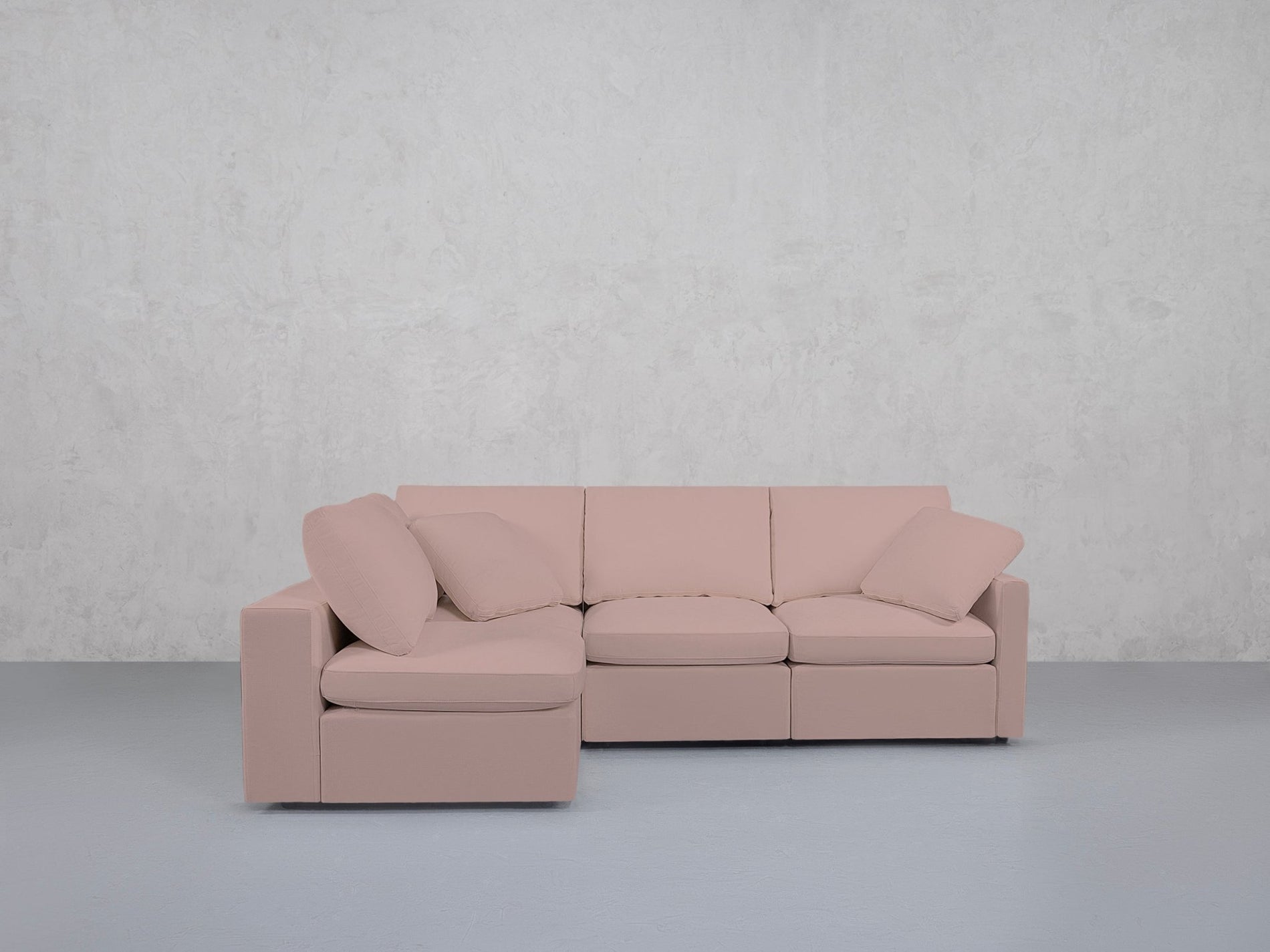 4-Seat Modular Open Corner Sectional (Thin Arms) - 7th Avenue