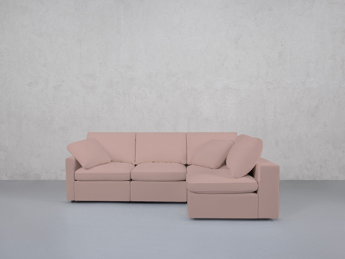 4-Seat Modular Open Corner Right Sectional (Thin Arm)