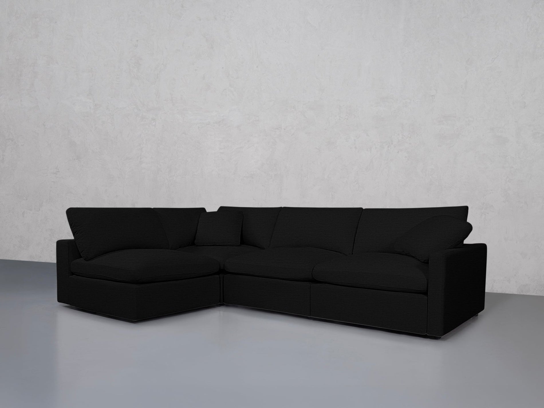 4-Seat Modular Open Corner Sectional (Thin Arms) - 7th Avenue