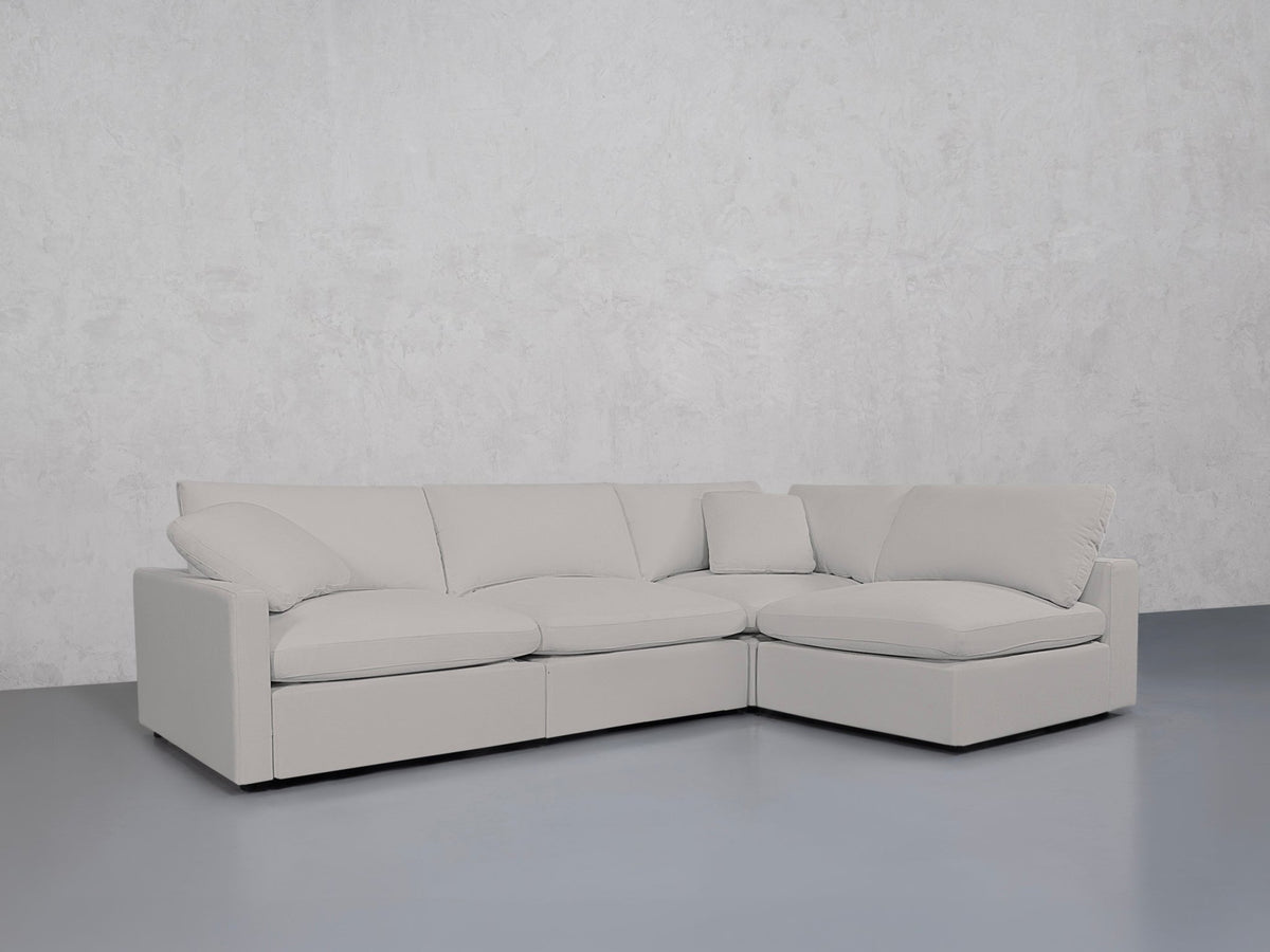4-Seat Modular Open Corner Right Sectional (Thin Arm)