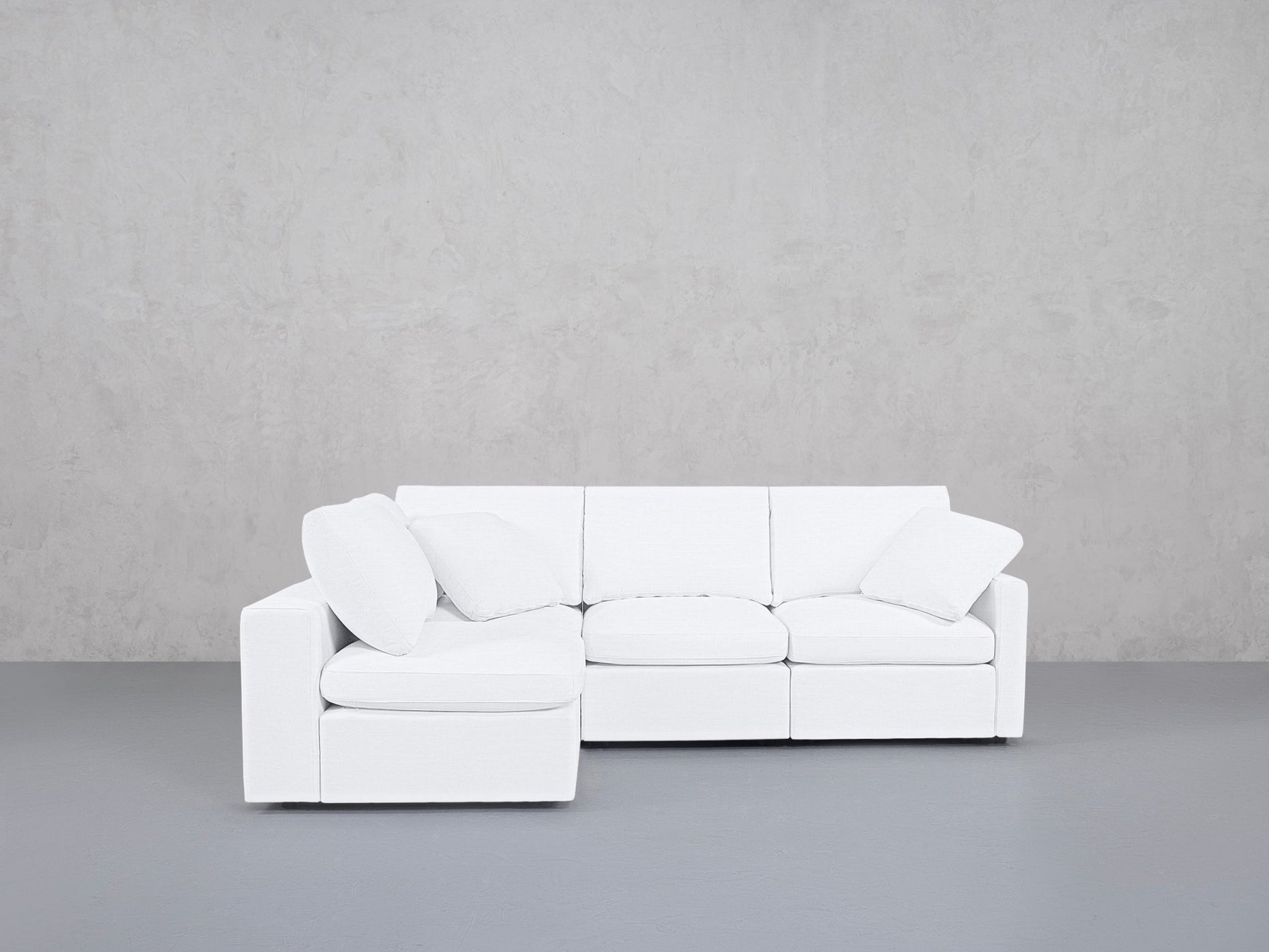 4-Seat Modular Open Corner Sectional (Thin Arms) - 7th Avenue