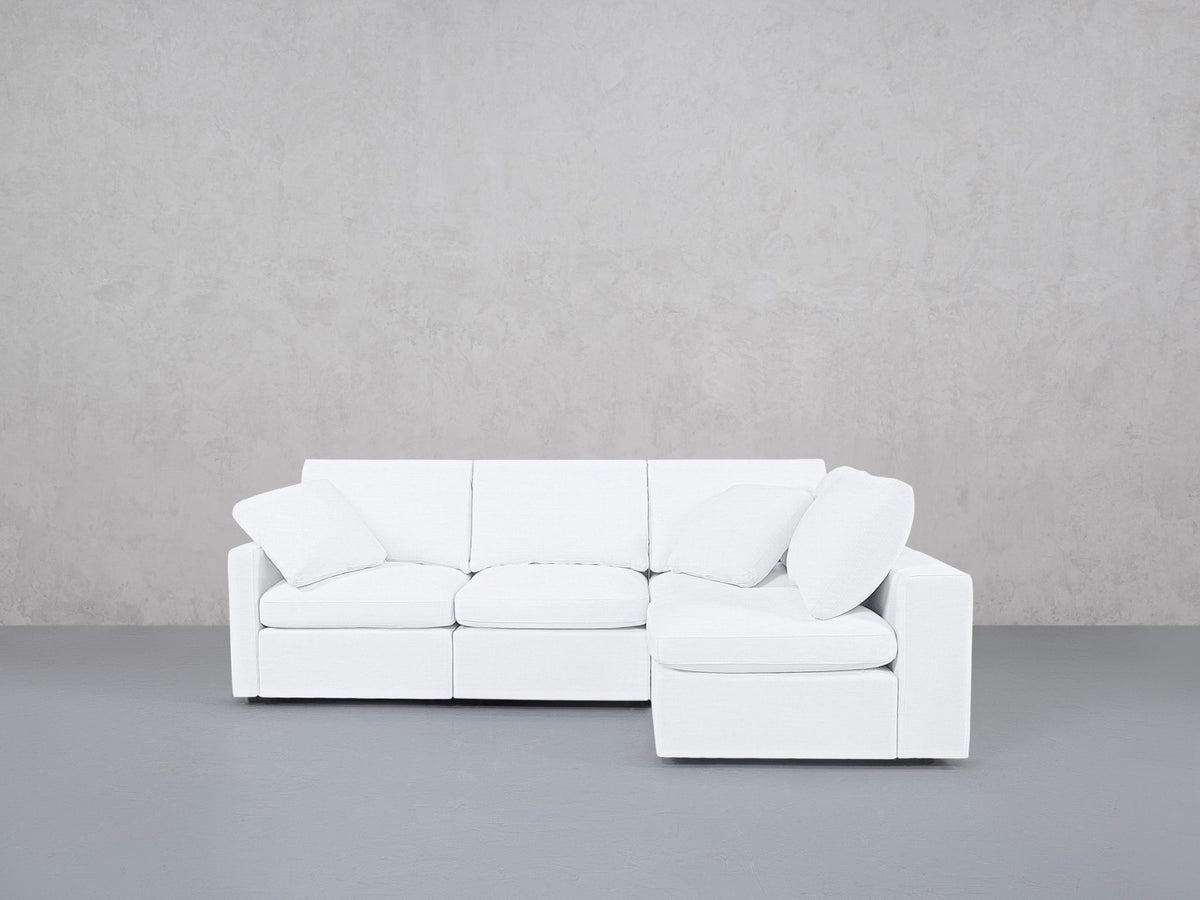 4-Seat Modular Open Corner Right Sectional (Thin Arm)