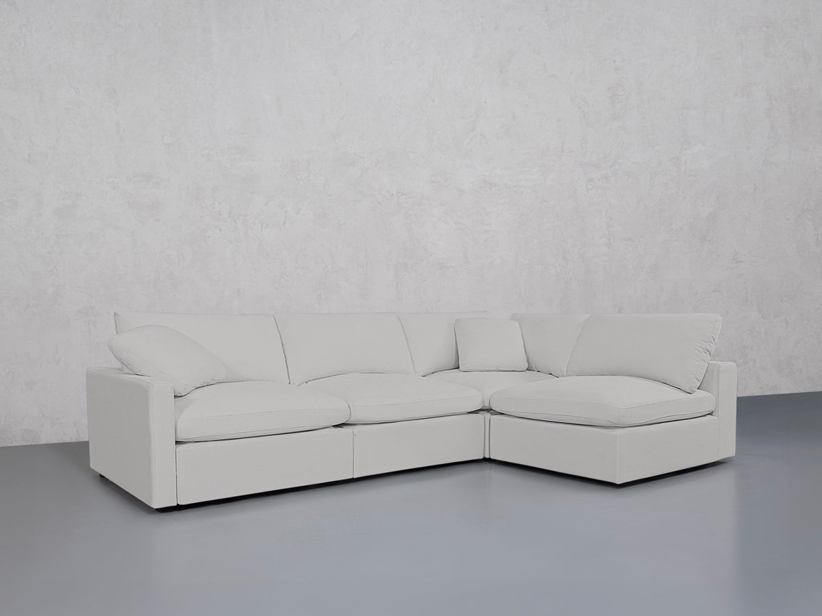 4-Seat Modular Open Corner Right Sectional (Thin Arm)
