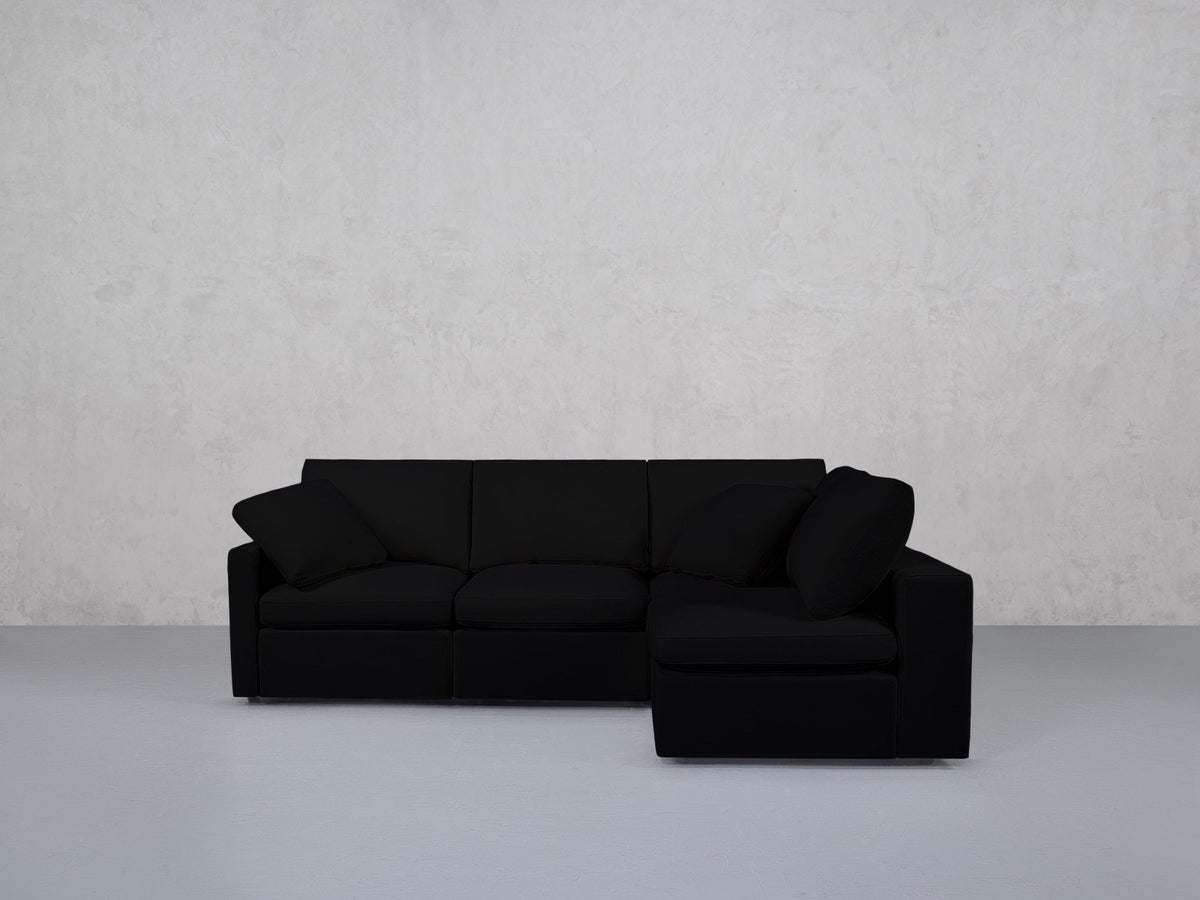 4-Seat Modular Open Corner Right Sectional (Thin Arm)