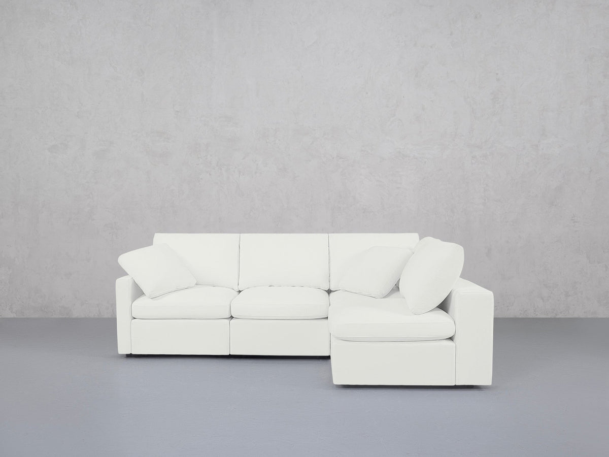 4-Seat Modular Open Corner Right Sectional (Thin Arm)