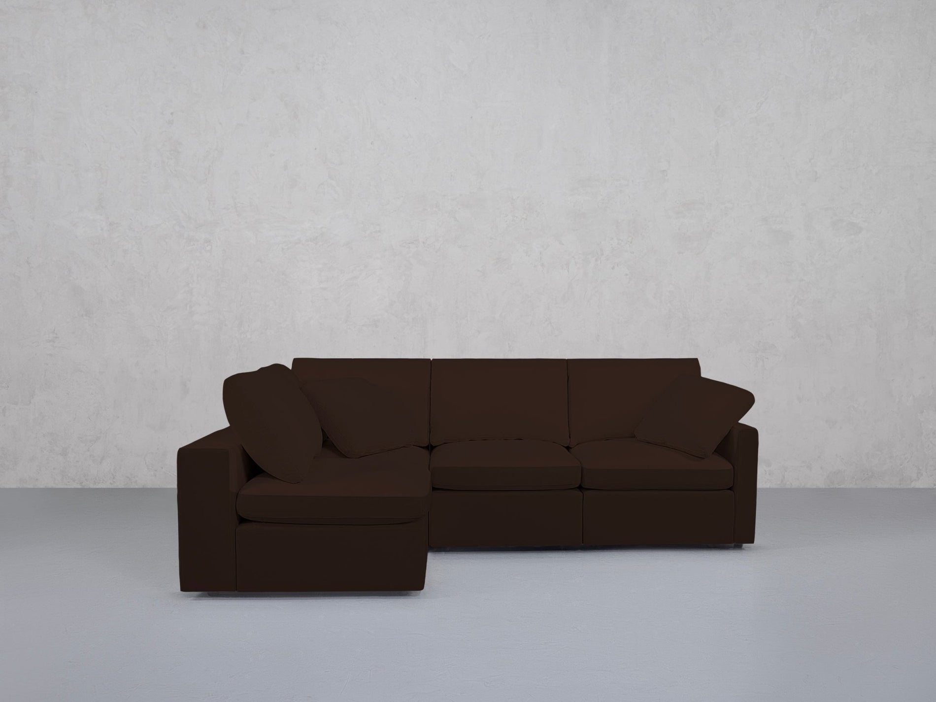 4-Seat Modular Open Corner Sectional (Thin Arms) - 7th Avenue