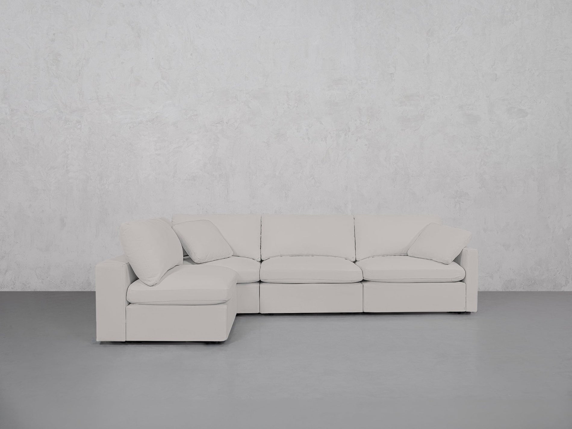 4-Seat Modular Open Corner Sectional (Thin Arms) - 7th Avenue