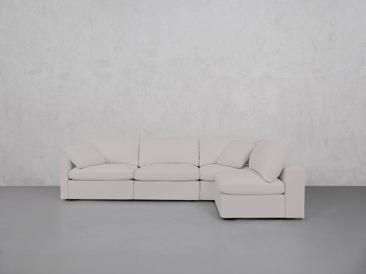 4-Seat Modular Open Corner Right Sectional (Thin Arm)