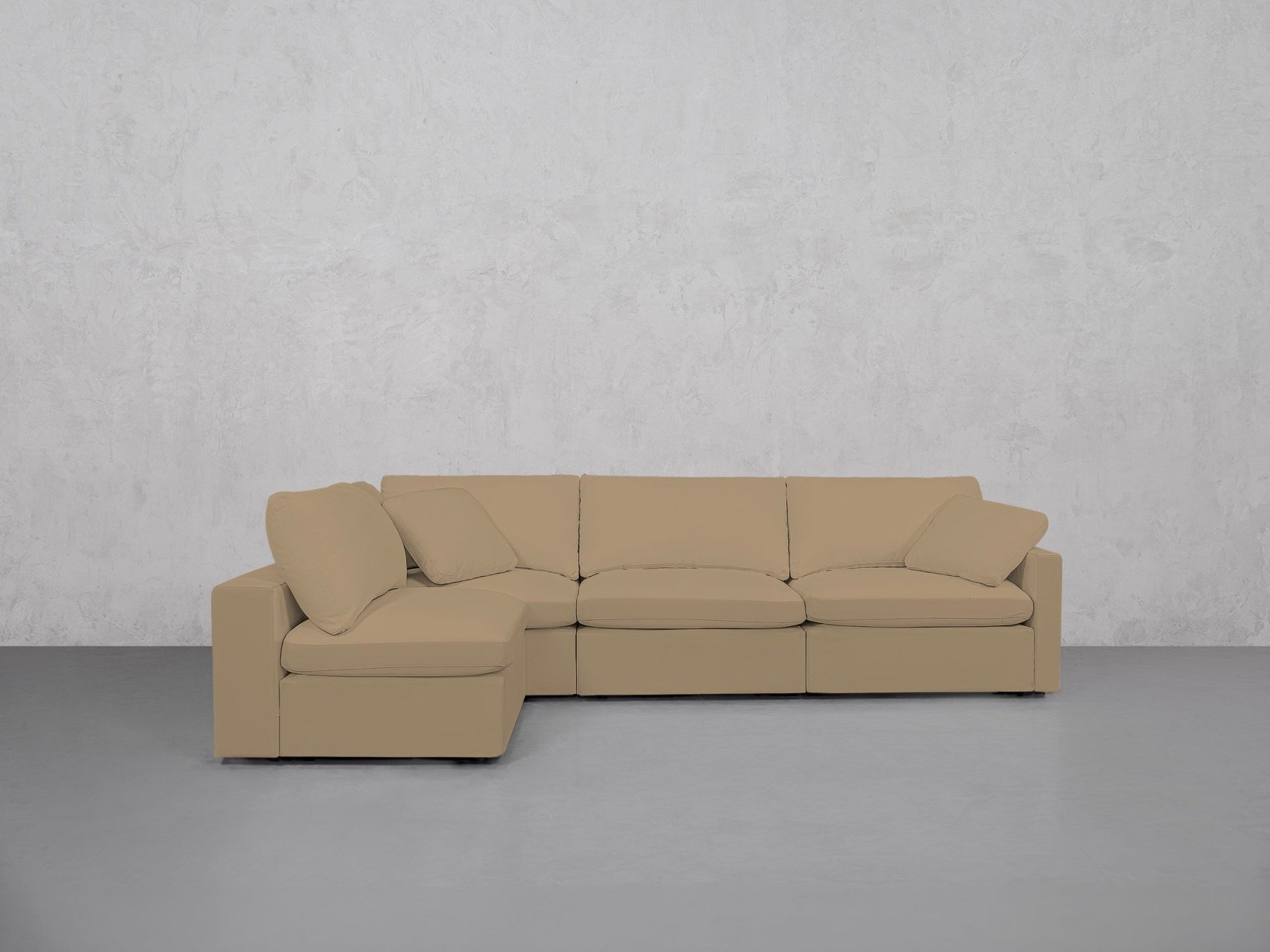 4-Seat Modular Open Corner Sectional (Thin Arms) - 7th Avenue