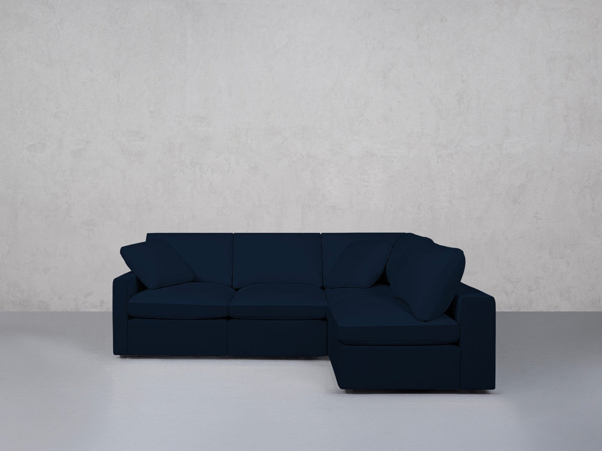 4-Seat Modular Open Corner Right Sectional (Thin Arm)