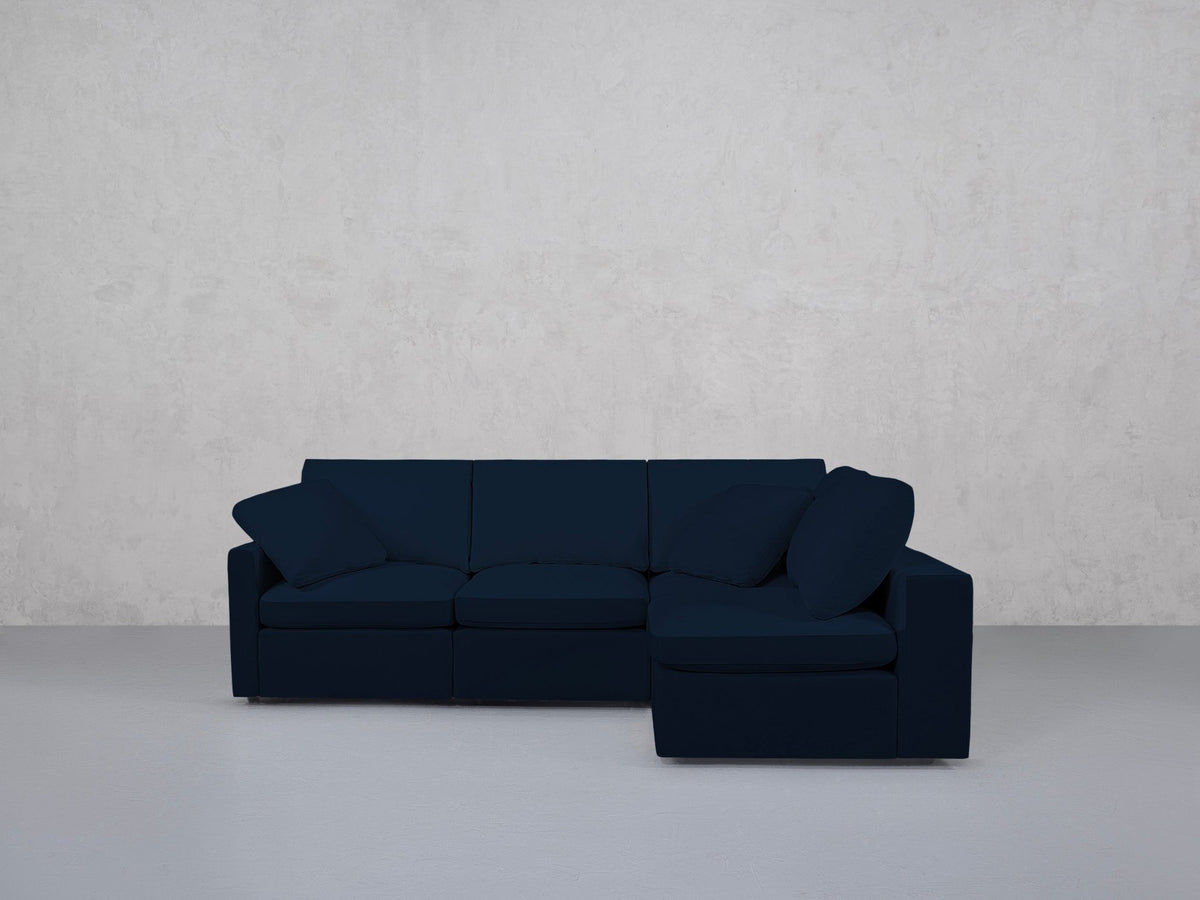 4-Seat Modular Open Corner Right Sectional (Thin Arm)