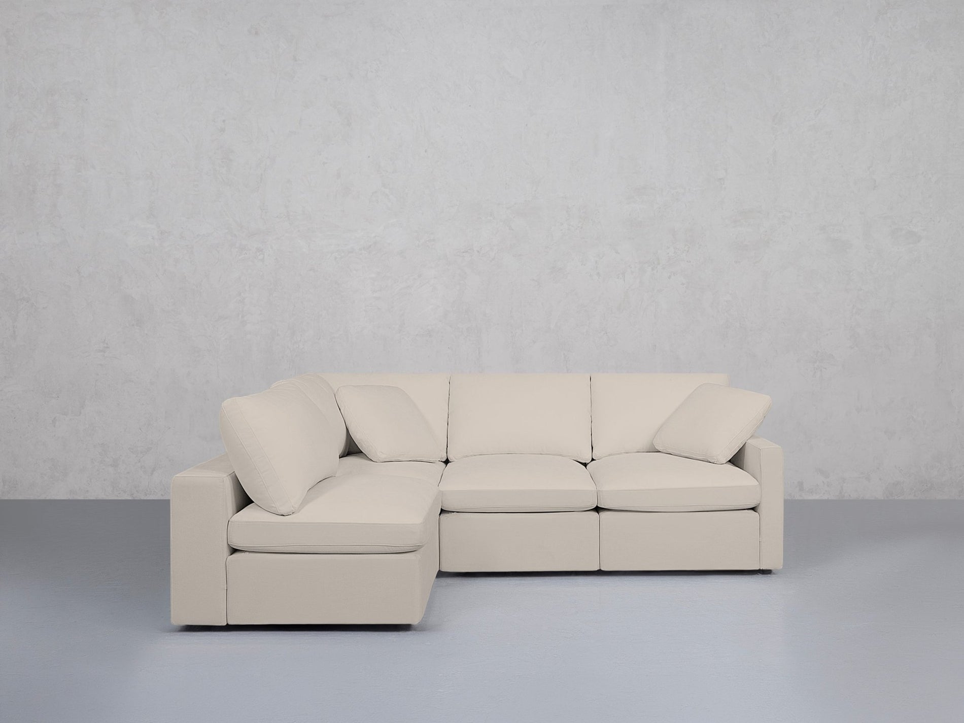 4-Seat Modular Open Corner Sectional (Thin Arms) - 7th Avenue