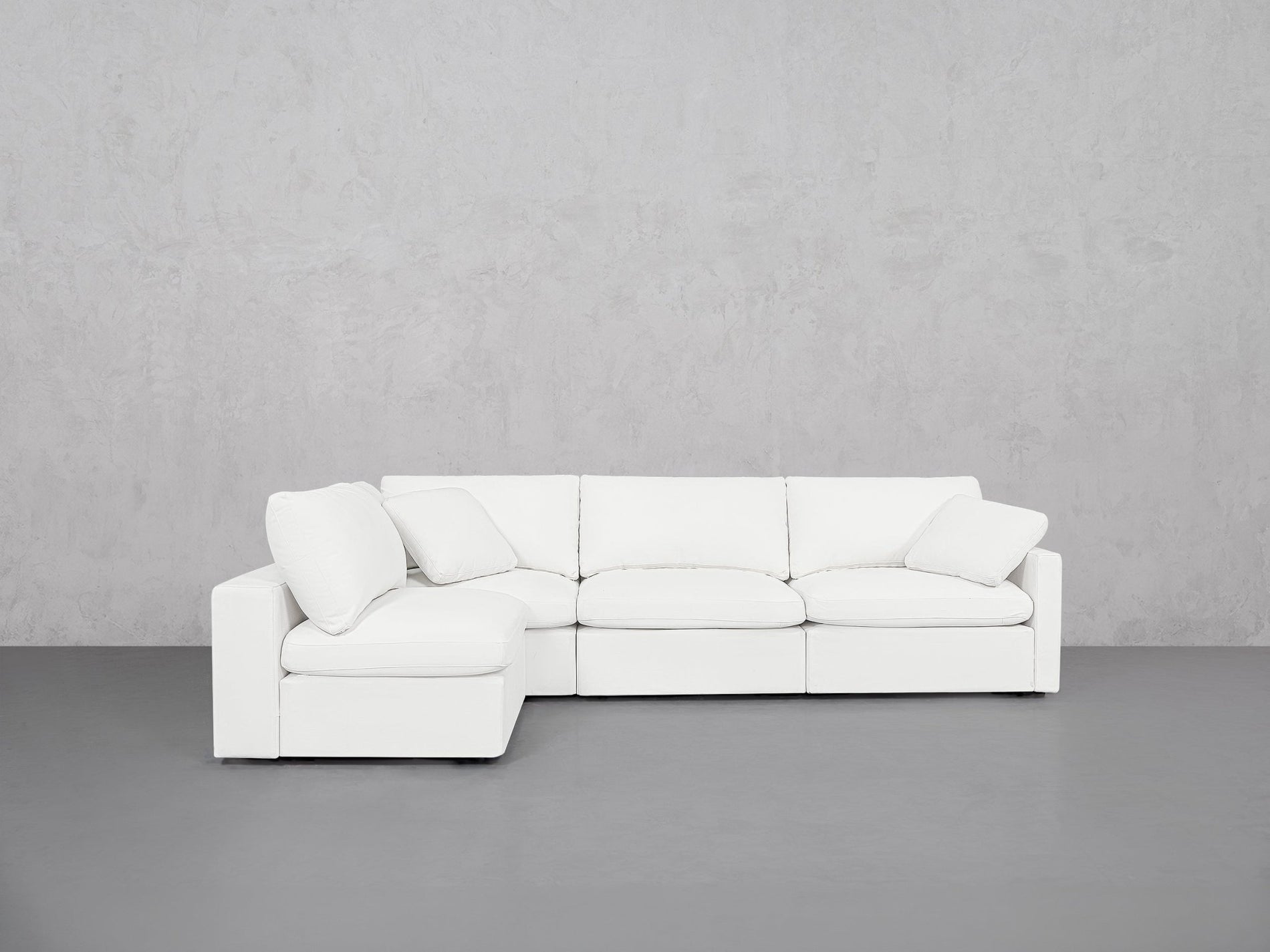 4-Seat Modular Open Corner Sectional (Thin Arms) - 7th Avenue