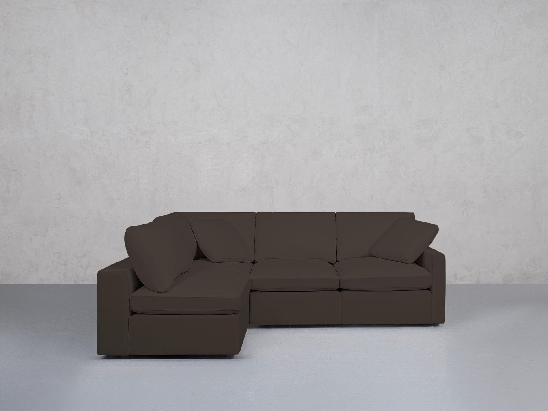 4-Seat Modular Open Corner Sectional (Thin Arms) - 7th Avenue