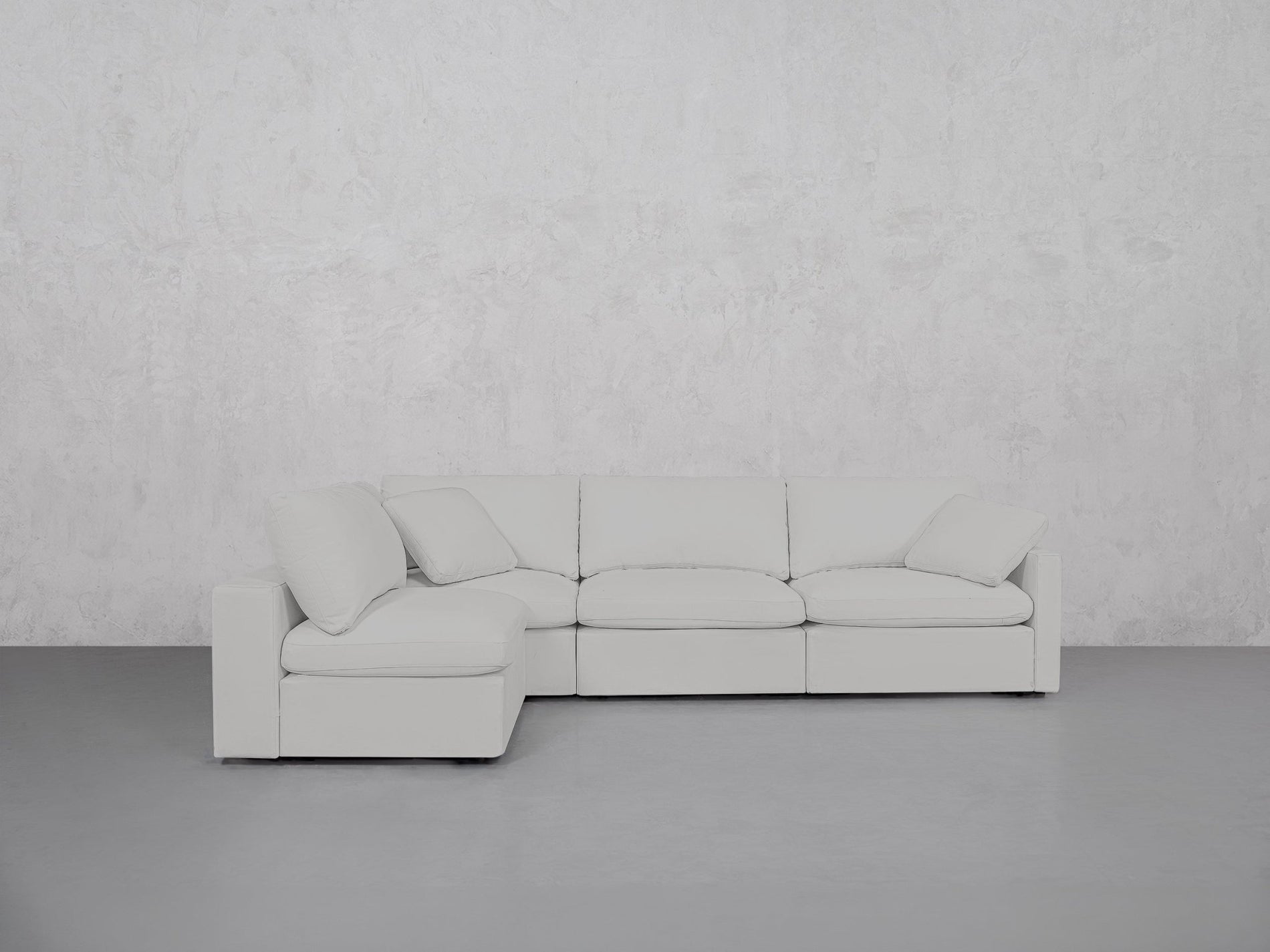 4-Seat Modular Open Corner Sectional (Thin Arms) - 7th Avenue