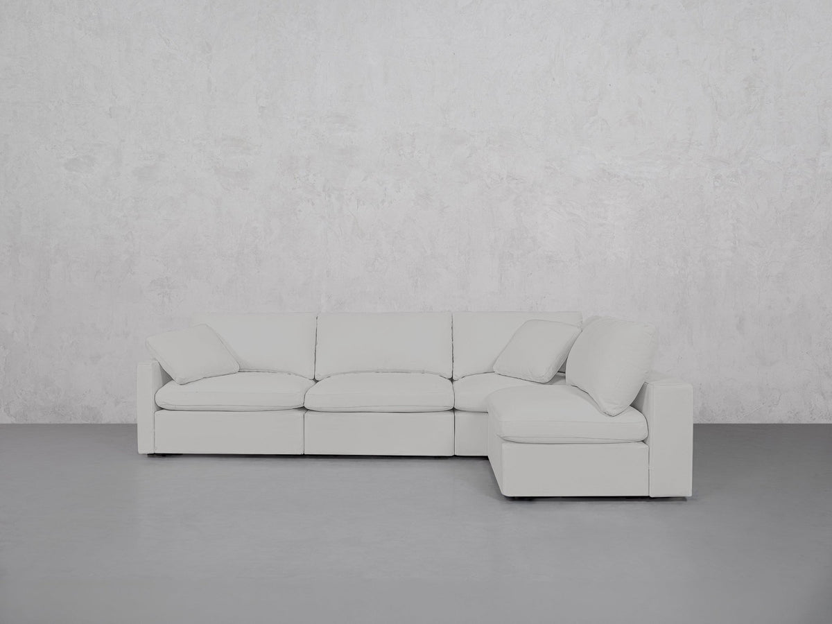 4-Seat Modular Open Corner Right Sectional (Thin Arm)