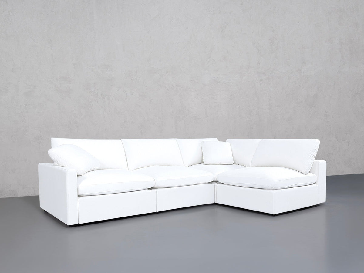 4-Seat Modular Open Corner Right Sectional (Thin Arm)