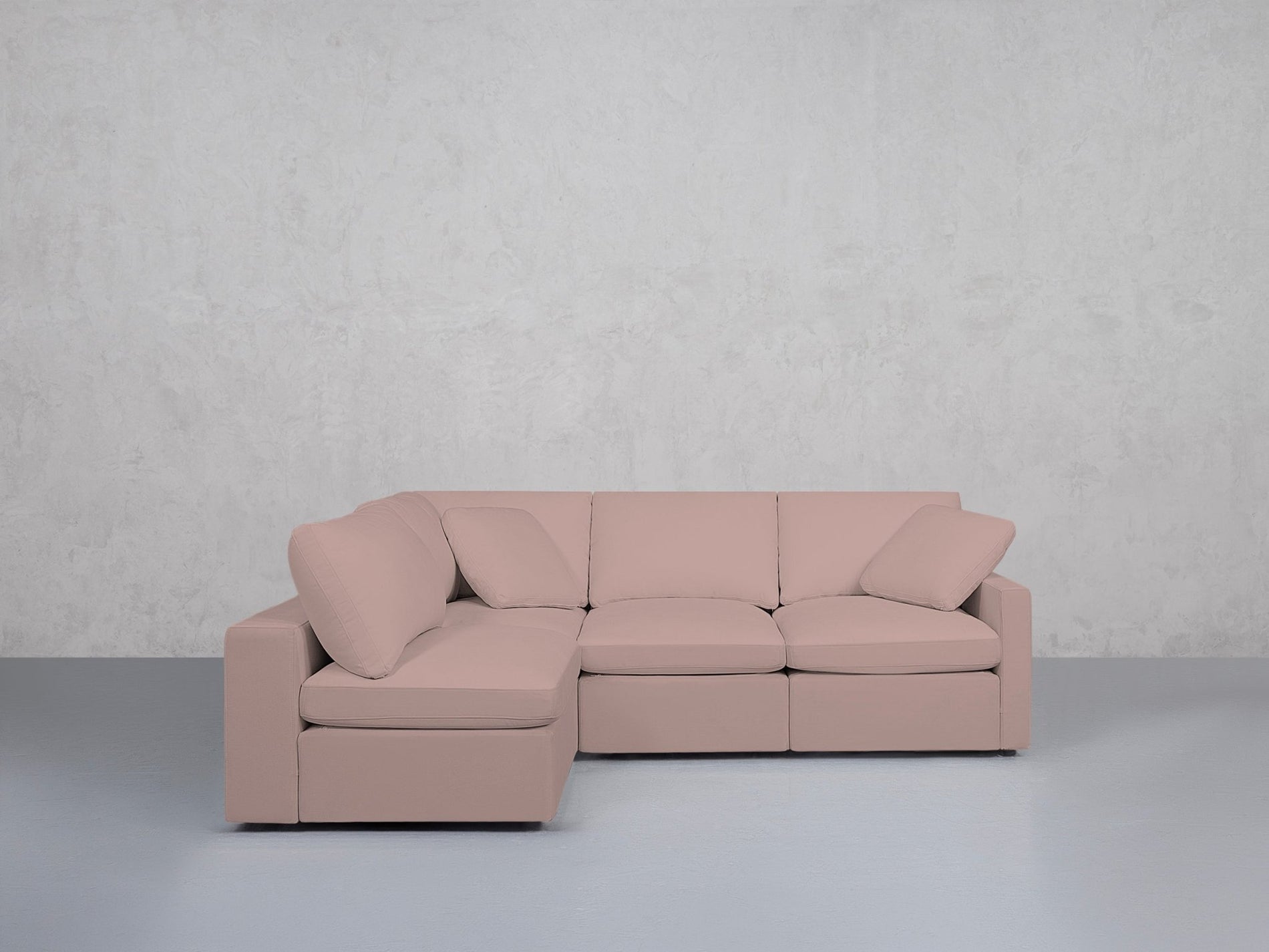 4-Seat Modular Open Corner Sectional (Thin Arms) - 7th Avenue