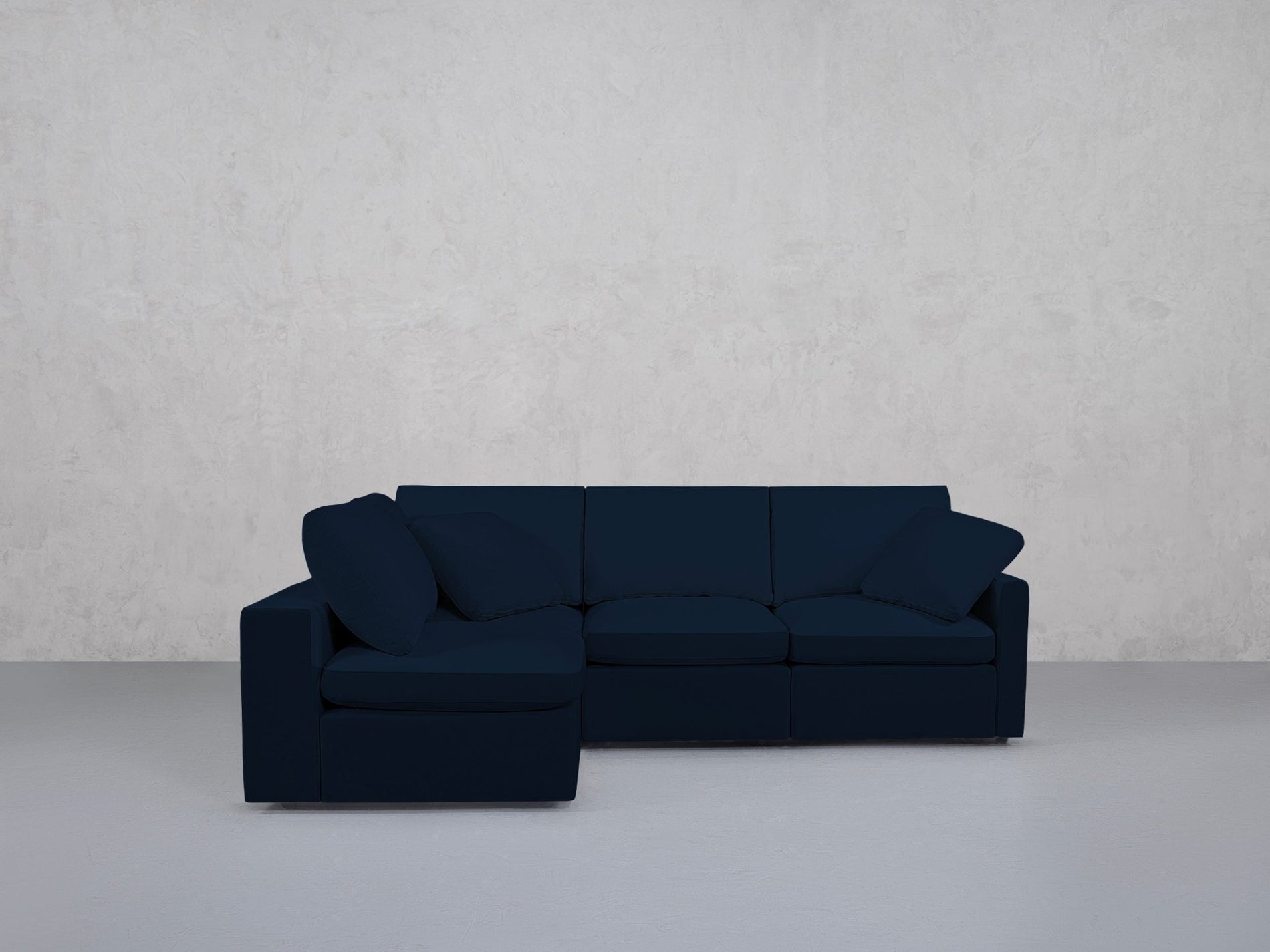 4-Seat Modular Open Corner Sectional (Thin Arms) - 7th Avenue