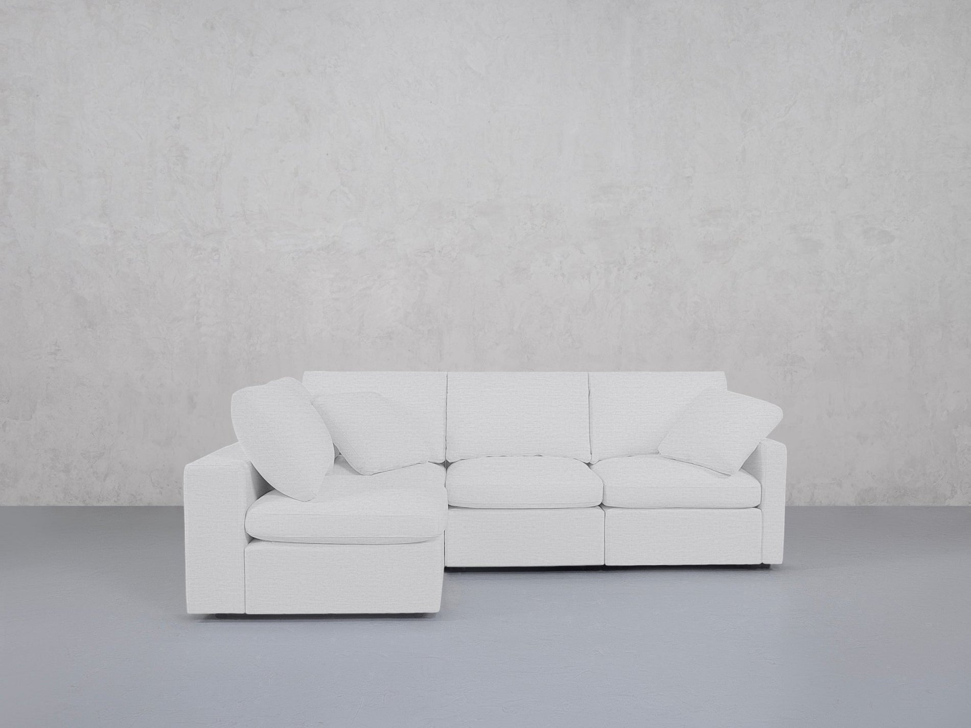 4-Seat Modular Open Corner Sectional (Thin Arms) - 7th Avenue
