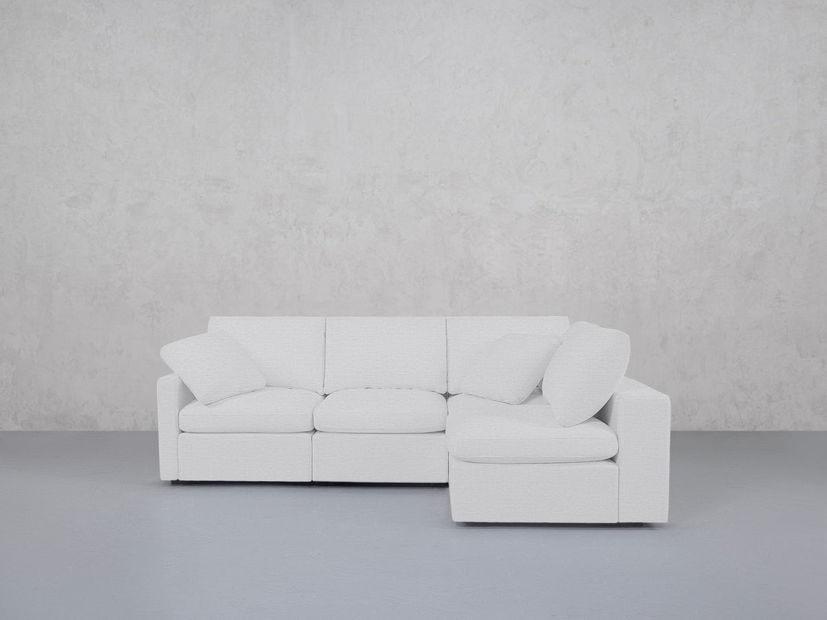 4-Seat Modular Open Corner Right Sectional (Thin Arm)